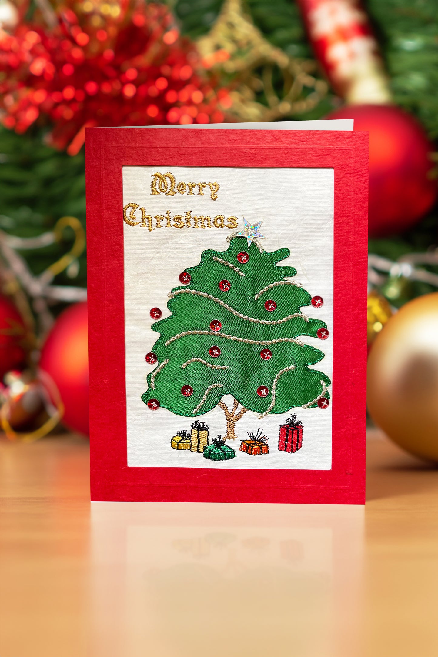 Evergreen Elegance – An Embroidered Christmas Memory