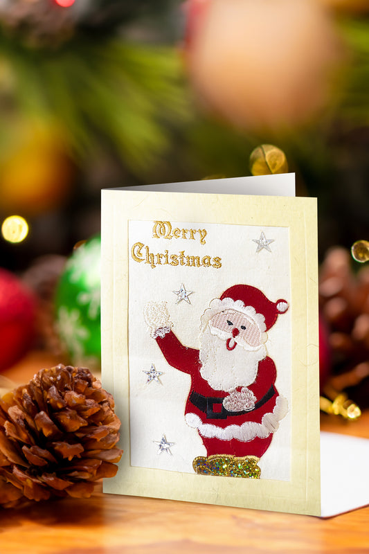 Santa’s Golden Wave – An Embroidered Classic for the Holidays